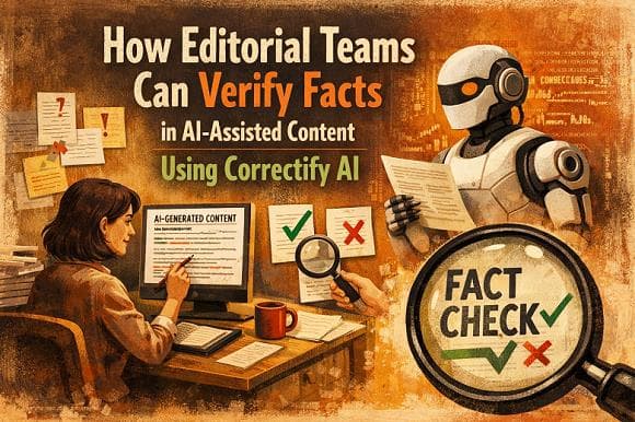 How Editorial Teams Can Verify Facts in AI-Assisted Content Using Correctify AI 