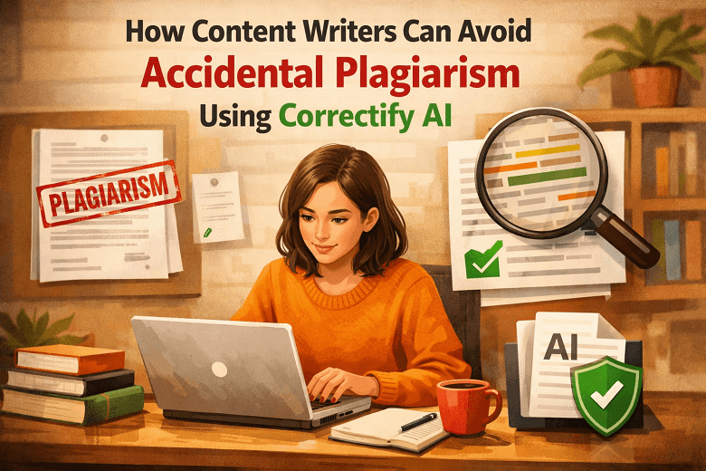 How Content Writers Can Avoid Accidental Plagiarism Using Correctify AI 