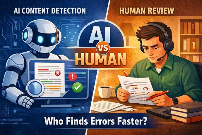 AI Content Detection vs Human Judgment: Who Catches Errors Faster? 