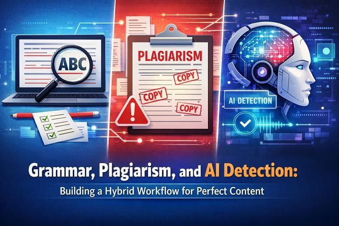 Grammar, Plagiarism, and AI Detection: Building a Hybrid Workflow for Perfect Content 