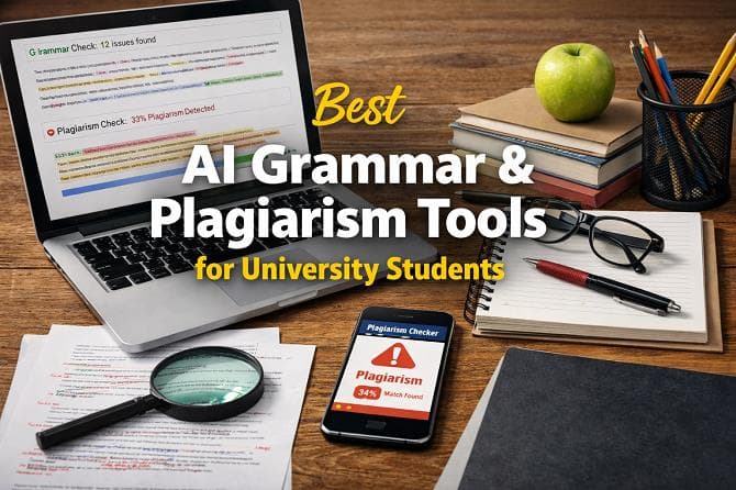 Best AI Grammar & Plagiarism Tools for University Students 