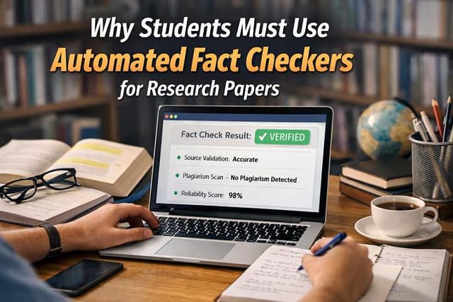 Why Students Need Fact Checkers for Research Papers