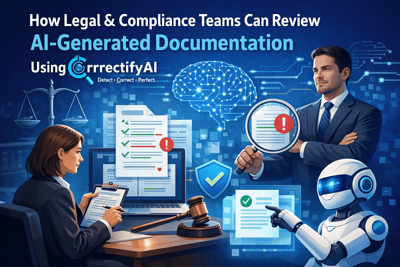 How Legal & Compliance Teams Can Review AI-Generated Documentation Using Correctify AI 