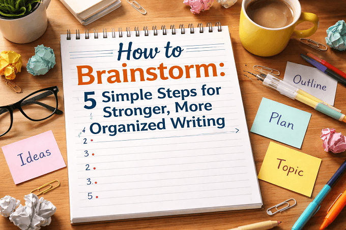 How to Brainstorm: 5 Simple Steps for Stronger, More Organized Writing 