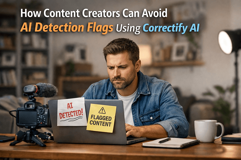 How Content Creators Can Avoid AI Detection Flags Using Correctify AI