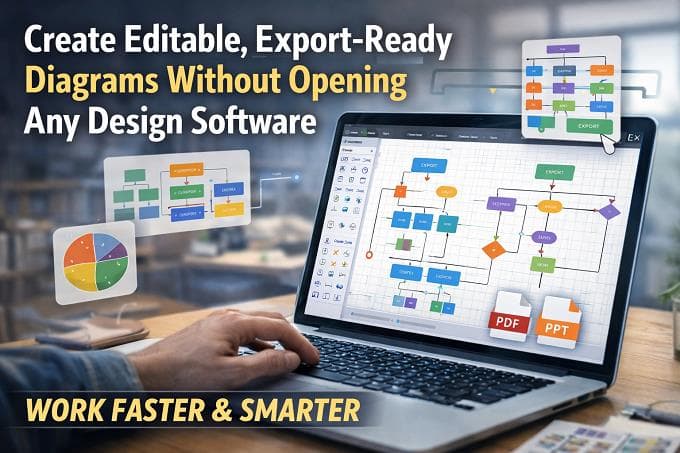 Create Editable, Export-Ready Diagrams Without Opening Any Design Software 