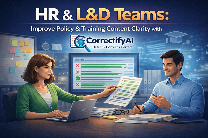 HR & L&D Teams: Improve Policy & Training Content Clarity with CorrectifyAI 