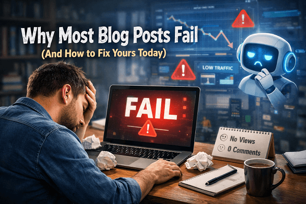 Why Most Blog Posts Fail (And How to Fix Yours Today)