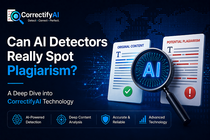 Can AI Detectors Really Spot Plagiarism? A Deep Dive into CorrectifyAI Technology 