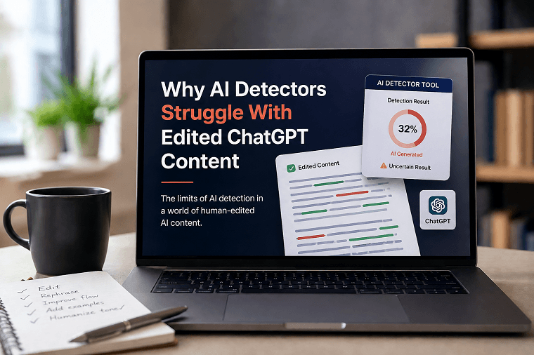 Why AI Detectors Struggle with Edited ChatGPT Content 