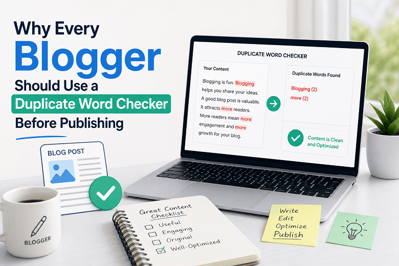 Why Every Blogger Should Use a Duplicate Word Checker Before Publishing 