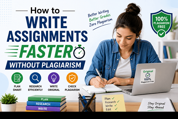 How to Write Assignments Faster Without Plagiarism 