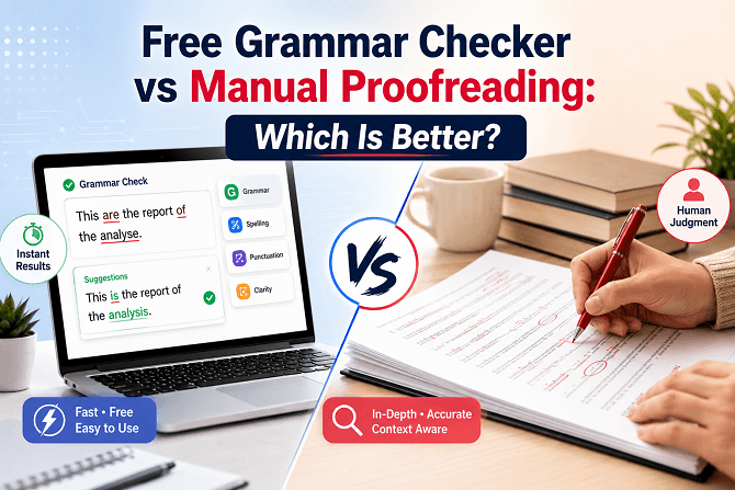Free Grammar Checker vs Manual Proofreading: Which Is Better? 