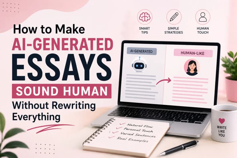 How to Make AI-Generated Essays Sound Human Without Rewriting Everything 