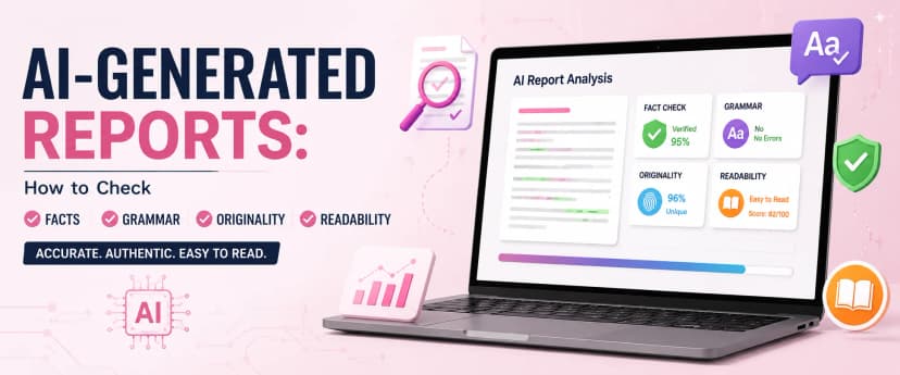 AI-Generated Reports: How to Check Facts, Grammar, Originality, and Readability 