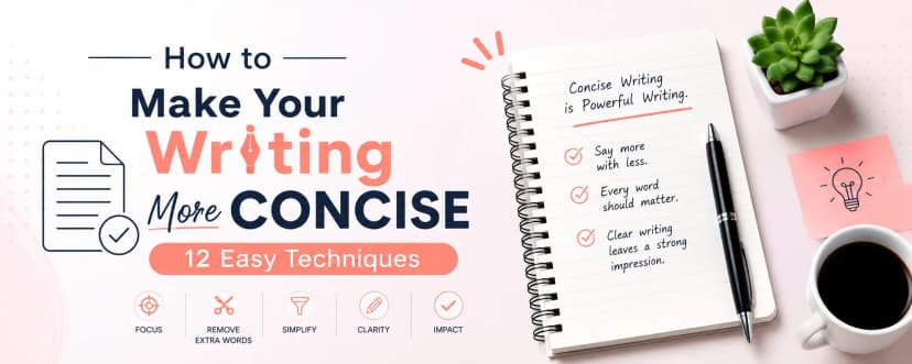 How to Make Your Writing More Concise: 12 Easy Techniques 