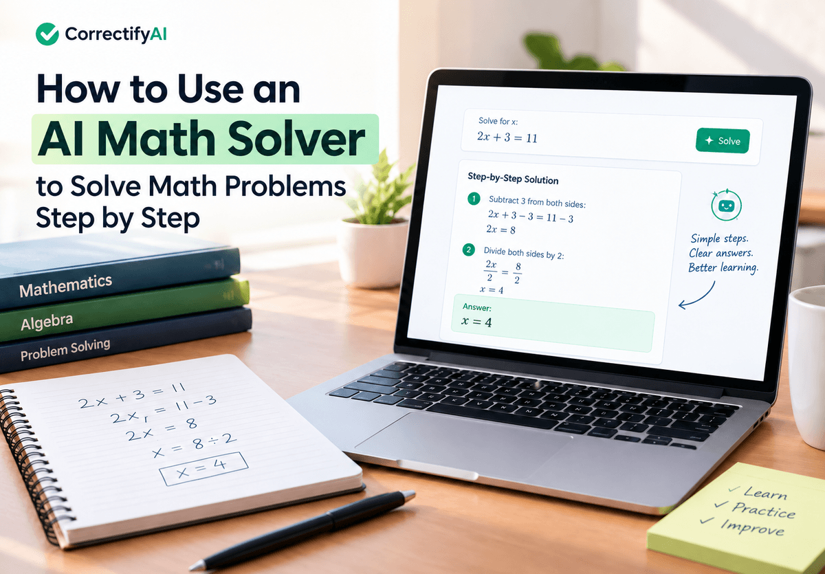 How to Use an AI Math Solver to Solve Math Problems Step by Step 